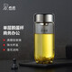 希諾單層玻璃杯男家用辦公泡茶杯子過(guò)濾車載水杯XN-7716本色 430mL
