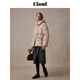 ELAND【匈牙利鴨絨&蓄熱里布】衣戀羽絨服女巴恩風(fēng)外套2025冬新款 淺粉色(26)L/Pink S 160