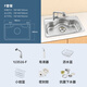 白鳥百洲系進(jìn)口浦項(xiàng)304不銹鋼廚房水槽洗碗池納米抗菌大單槽CDS780 搭配YJ3516-F抽拉龍頭