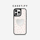 CASETIFY 白色碎花珍珠 鏡面磁吸手機(jī)殼 適用于iPhone16 pro Max 銀鏡黑框Magsafe