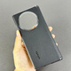 vivoxfold3手機殼磁吸后蓋超薄防摔適用vivo XFold3pro手機殼中軸保護鉸鏈磁吸新款折疊屏XFold3保護套 素皮后殼【黑色】中軸保護 帶logo vivo X Fold3