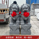石雕青石獅子一對家用庭院看門(mén)漢白玉別墅祠堂擺件大型石獅子 青石精雕高30厘米一對