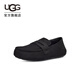 UGG春季男士純色平底淺口休閑豆豆鞋樂(lè )福鞋 1166762 BLK|黑色 42