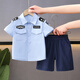 G.DUCKKIDS小黃鴨童裝兒童男童套裝夏裝男孩寶寶警官衣服cos表演服 圖片色套裝 110 尺碼4~5歲【100-110cm】