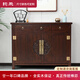 鈞禾 中式玄關(guān)柜榆木鞋柜全實(shí)木入戶(hù)門(mén)廳柜隔斷柜古典儲物柜復古邊柜 荷花玄關(guān)柜【圖片色】