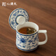 心遇禮羊脂玉白瓷泡茶杯陶瓷辦公水杯子女士伴手禮退休生日禮物男士老師