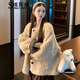 頌簡(jiǎn)依羊羔毛絨短外套女2024秋冬季新款奶茶色小個(gè)子加厚搖粒絨百搭上衣 奶茶色 M