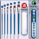 馬利平頭狼毫水粉畫筆油畫筆排筆丙烯畫筆筆刷色彩用筆水粉筆套裝美術(shù)專用排筆套裝初學(xué)者筆刷單號6支