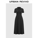 UR2025春季新款女裝簡(jiǎn)約休閑百搭修身短袖連衣裙UWM750023