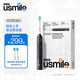 usmile笑容加電動(dòng)牙刷 成人全自動(dòng)智能電動(dòng)牙刷 新動(dòng)力大擺幅家用學(xué)生黨節日禮物 送情侶送父母首選禮物 P10升級款P10PROMAX-紳士黑