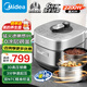 美的（Midea）速嫩感電壓力鍋家用5L雙膽IH全自動(dòng)高壓鍋 0涂層精鋼厚釜 智能預約多功能煲湯煮飯高壓電飯煲 5L 【線(xiàn)下同款】0涂層速嫩 | 6分鐘快手菜