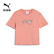 彪馬（PUMA）三麗鷗HELLO KITTY庫洛米短袖T恤女童夏季運動(dòng)上衣630062 水果粉-18 122