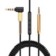 DRACO適用于博士BOSE QC25QC35NC700降噪耳機線(xiàn)音頻線(xiàn)2.5轉3.5連接線(xiàn)帶線(xiàn)控麥 彈簧線(xiàn)帶麥2.5轉3.5線(xiàn)長(cháng)1.2,米-2米