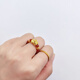 EOSY老鳳凰黃金貔貅寶寶戒指新款999足金轉(zhuǎn)運珠戒指環(huán)生日送女友禮 貔貅寶寶+兩金珠 紅瑪瑙