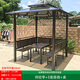 藤朝家具（Teng chao jia ju）戶(hù)外庭院涼亭簡(jiǎn)易組裝別墅樓頂露天臺室外花園院子亭子 2.5x2.5M亭+3座+桌【10柱】