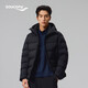 Saucony索康尼冬季戶(hù)外運動(dòng)羽絨服男城市通勤保暖長(cháng)袖外套正黑色L