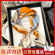 Calznklien絲巾100%桑蠶絲真絲女2025女士絲綢小方巾禮盒生日禮物送媽媽長輩 【橫戈盤馬】ck高檔禮盒走心實用
