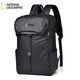 國家地理國家地理商務(wù)背包大容量防水機能16寸電腦書(shū)包旅行運動(dòng)騎行雙肩包 黑色雙層