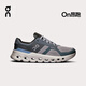 On昂跑 Cloudrunner 2 男款入門緩震支撐跑鞋 Alloy/Chambray 合金灰/淺灰藍(lán) 41 建議大半碼