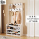 歐雅凱新款實(shí)木衣帽架鞋架組合一體門(mén)口家用簡(jiǎn)約現代客廳鞋柜臥室掛衣架 長(cháng)寬高68*30*180【暖白色】