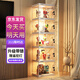 蔻絲（ColesHome）手辦展示柜帶燈家用透明帶鎖樂(lè)高積木模型高達(dá)展示架
