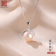 老銀匠s925銀淡水珍珠項(xiàng)鏈莞爾歡容銀項(xiàng)鏈女時(shí)尚簡(jiǎn)約送女朋友銀鎖骨鏈