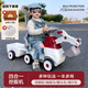 ZINB ANG兒童扭扭車挖掘機(jī)搖搖馬滑行車三合一1一3歲寶寶防側(cè)翻禮物 紅色單車+圍欄+推桿+搖搖板+翻斗