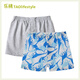樂(lè )桃和家樂(lè )桃有機棉男童內褲純棉中大童男孩平角內褲兒童居家阿羅褲短褲 藍恐龍+淺麻灰（標準版） 2條 185