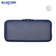 宜麗客（ELECOM）日本化妝包痛包手拿包可視便攜保護(hù)包透明袋數(shù)碼收納包配件收納包 L碼 藏藍(lán)色