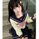 茉衣雅（MOYIYA）【小野中】2025春夏JK制服水手服日系學(xué)院風(fēng)春夏美少女制服 小野中長(cháng)袖+39cm短裙+領(lǐng)結 XS