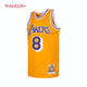 MITCHELL & NESSNBA官方湖人/科比復古正版球衣96賽季AU禮盒裝籃球服正版球衣 科比/湖人隊96-97賽季-黃色 S