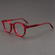MOSCOT LEMTOSH眼鏡框男款 復古橢圓形透明紅色框眼睛 美式顯瘦裝飾近視鏡架女士 紅色框