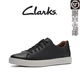 其樂(lè)（Clarks）男鞋新款系帶運(yùn)動(dòng)休閑板鞋軟皮小白鞋潮Un Costa Lace 白色黑 40