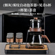 介屋玻璃茶壺茶水分離懶人茶具整套泡茶壺茶杯公道杯自動(dòng)泡茶神器家用 煙灰霧紋泡茶器+見(jiàn)青三件套 150ml