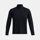 安德瑪（Under Armour）男時(shí)尚潮流舒適百搭長(cháng)袖半拉鏈 1387905-001 黑色 L 
