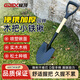 極頂園林鍬鐵鍬農用園林園藝工具種植種菜種花68cm三角柄黑色尖鏟