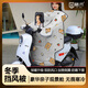 格術(shù)電動(dòng)車(chē)擋風(fēng)被親子冬季防水防風(fēng)加厚電瓶車(chē)防雨加大擋風(fēng)罩冬天用