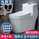 九牧王墻排馬桶普通陶瓷坐便器衛生間大口徑后排式節水虹吸式后排水座廁 【墻排式】A款-直沖后排水