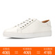 班納犀2025新款百搭小白鞋男簡(jiǎn)約風(fēng)頭層牛皮男鞋舒適透氣韓版白色板鞋 白色 39