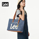 Lee托特包女新款單肩包女牛仔通勤簡(jiǎn)約大容量手提包送女友節日禮物 水洗藍（經(jīng)典款/可放16寸電腦）