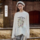 Teenie Weenie小熊長(cháng)袖T恤女2025年夏季新款甜美清新田園印花T恤打底衫女 象牙白 M