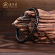 原木匠椰蒂手串男 原生態(tài)印尼藥片螺紋直切桶珠單圈佛珠念珠手鏈女 藥片款6*3mm 耶蒂