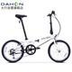 大行（DAHON）經(jīng)典D6折疊自行車(chē)20英寸6速成人休閑單車(chē) KBC061 麗面白