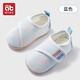 愛(ài)貝迪拉（AIBEDILA）寶寶地板鞋學(xué)步童鞋嬰兒春夏季室內防滑軟底兒童地板襪襪套1到3歲 【防滑透氣牛筋鞋底】藍色 2-3歲 (M) （建議腳長(cháng)12.5-13.5cm）