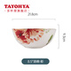 多樣屋（TAYOHYA） 花影繽紛餐具套裝陶瓷碗碟盤子菜盤飯碗湯碗面碗家用 8.5