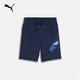 彪馬（PUMA）寬松跑步健身運動(dòng)短褲男子新款夏季印花休閑五分褲681260 海軍藍-14 L (180/78A)