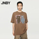 JNBY/江南布衣春秋T恤女全棉趣味三只小熊印花U型領(lǐng)H型休閑5O7113430 216/臘粉駝色 S