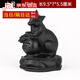 君念玉黑曜石十二12生肖屬鼠?；⑼谬埳唏R羊猴雞狗豬擺件三六合水晶 生肖鼠-大號(hào)