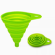 天南兄弟汽車(chē)加玻璃水漏斗加注大口貨車(chē)手持耐用漏子寬口加燃油加機油工具 硅膠折疊漏斗-綠色單個(gè)裝