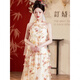 現寶蓮新娘晨袍掛脖大碼訂結婚晚禮服敬酒服小眾立體花朵連衣裙 花色 S
